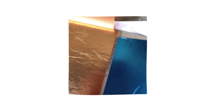painted gold leaf