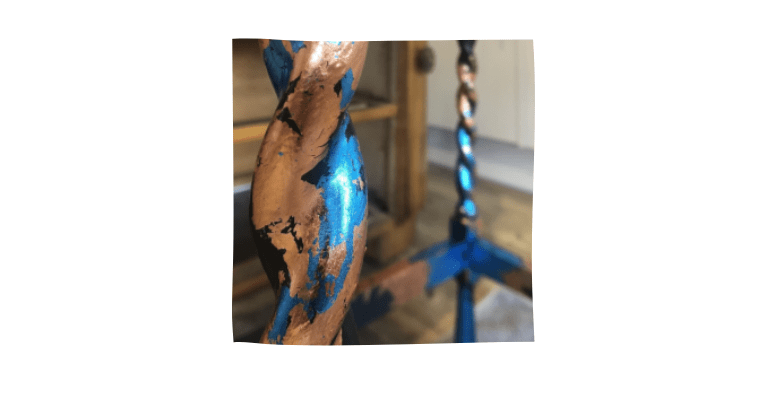 metal leaf on furniture