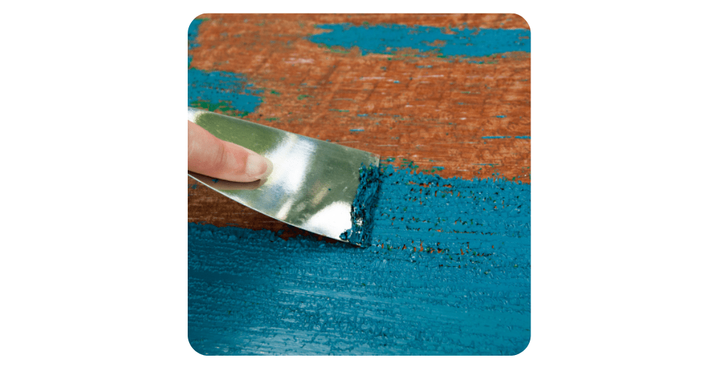 upcycling - blue paint