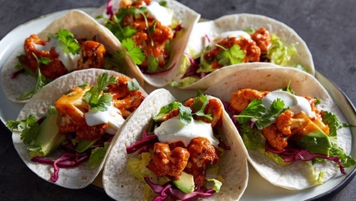 Vegan Tacos Με Buffalo Και Κουνουπίδι