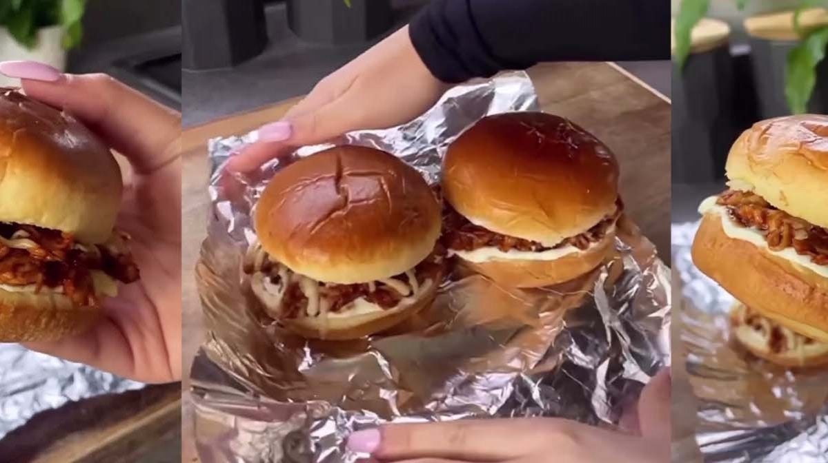 Burger din "Pulled chicken"