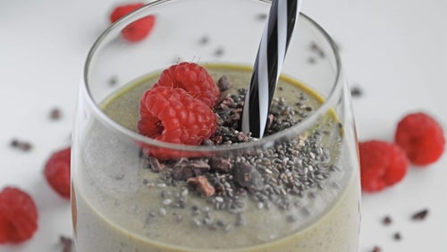 Vegansk post-workout mocha smoothie