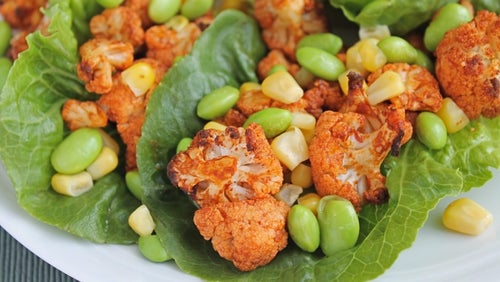 Spicy low-carb peri peri blomkåls tacos | Meat free