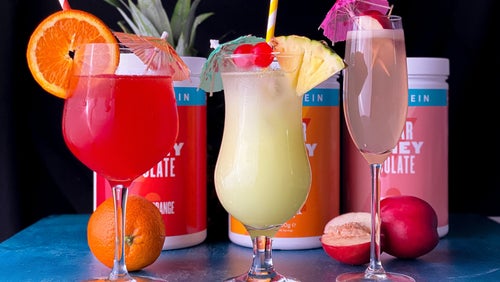 Clear Whey Isolate Mocktails | 3 Delikate Idéer