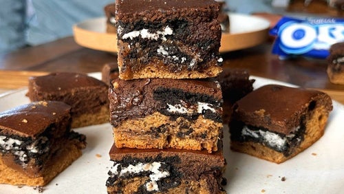 Cookie brownie opskrift med oreos