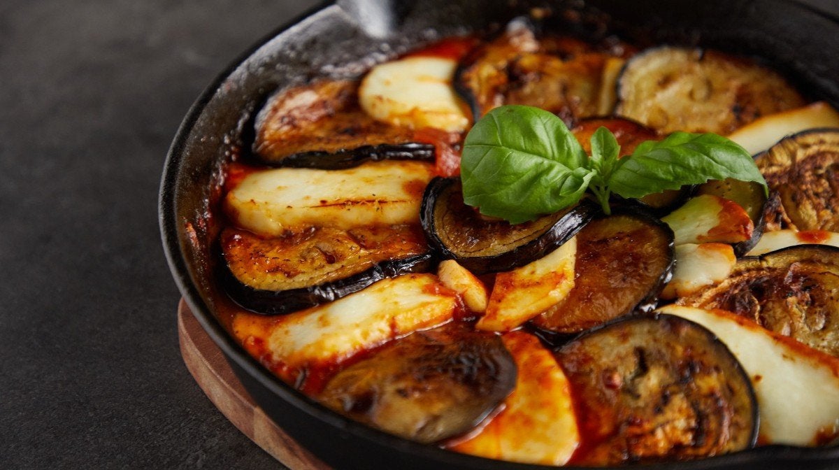 One Pan Halloumi & Harissa Bake