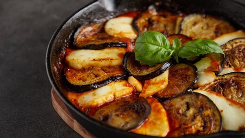 One Pan Halloumi & Harissa Bake
