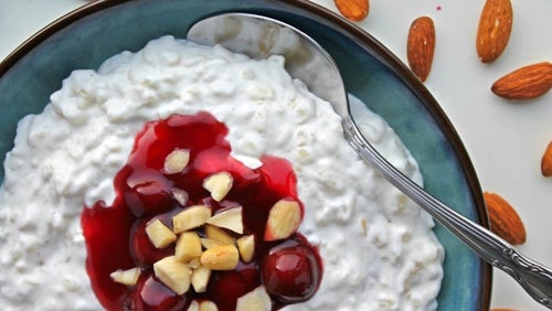 Vegansk risalamande med få kalorier