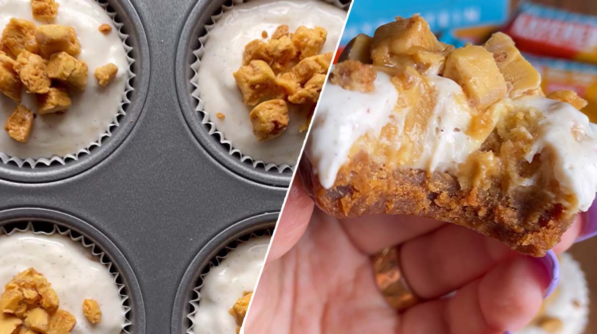 No-Bake Mini Karamelkiks Cheesecakes