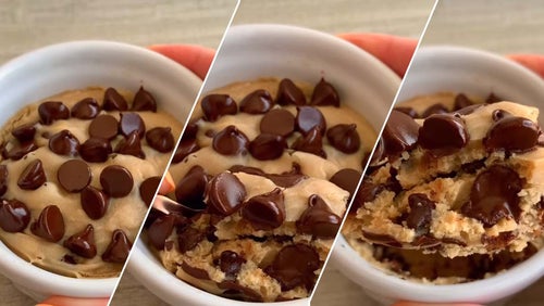 Vegansk Protein Cookie Mug Cake