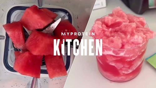 Protein slush ice med vandmelon og kun 2 ingredienser
