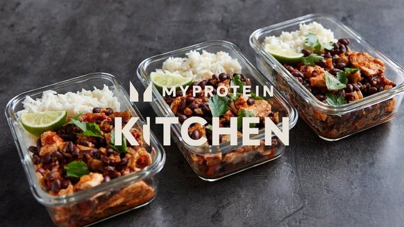 Chicken burrito bowl meal prep