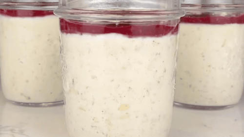 Healthy Cheesecake Overnight Oats
