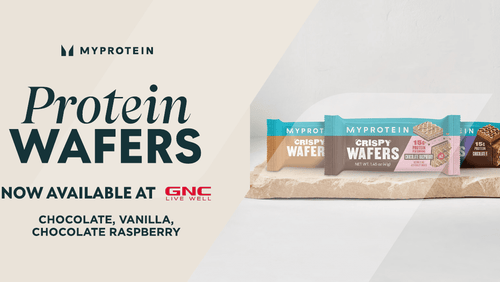 Myprotein x GNC: Crispy Wafers Now Available in Stores & Online