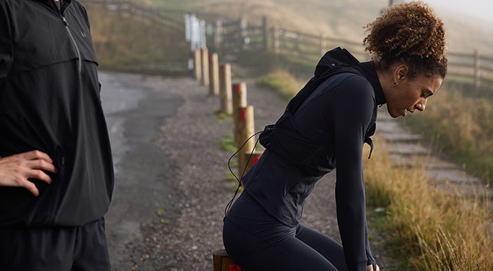 woman panting after exercise