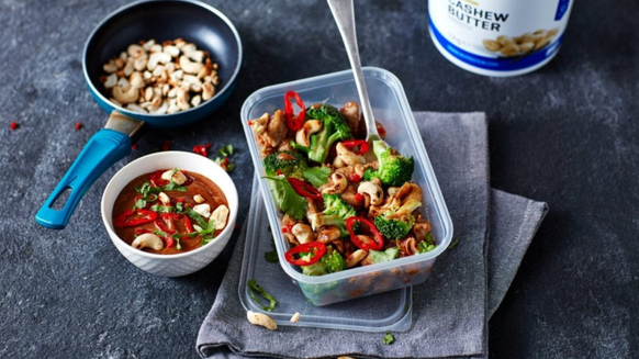 One-Tray Cashew Chicken | 4-Day Chicken Meal Prep Recipe