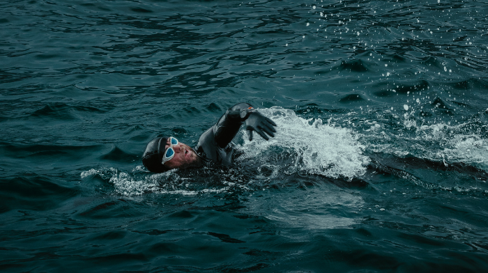 Ross Edgley swimming