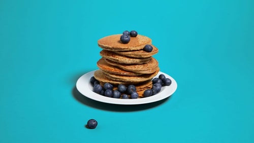4-Ingredient Foolproof Banana Protein Pancakes