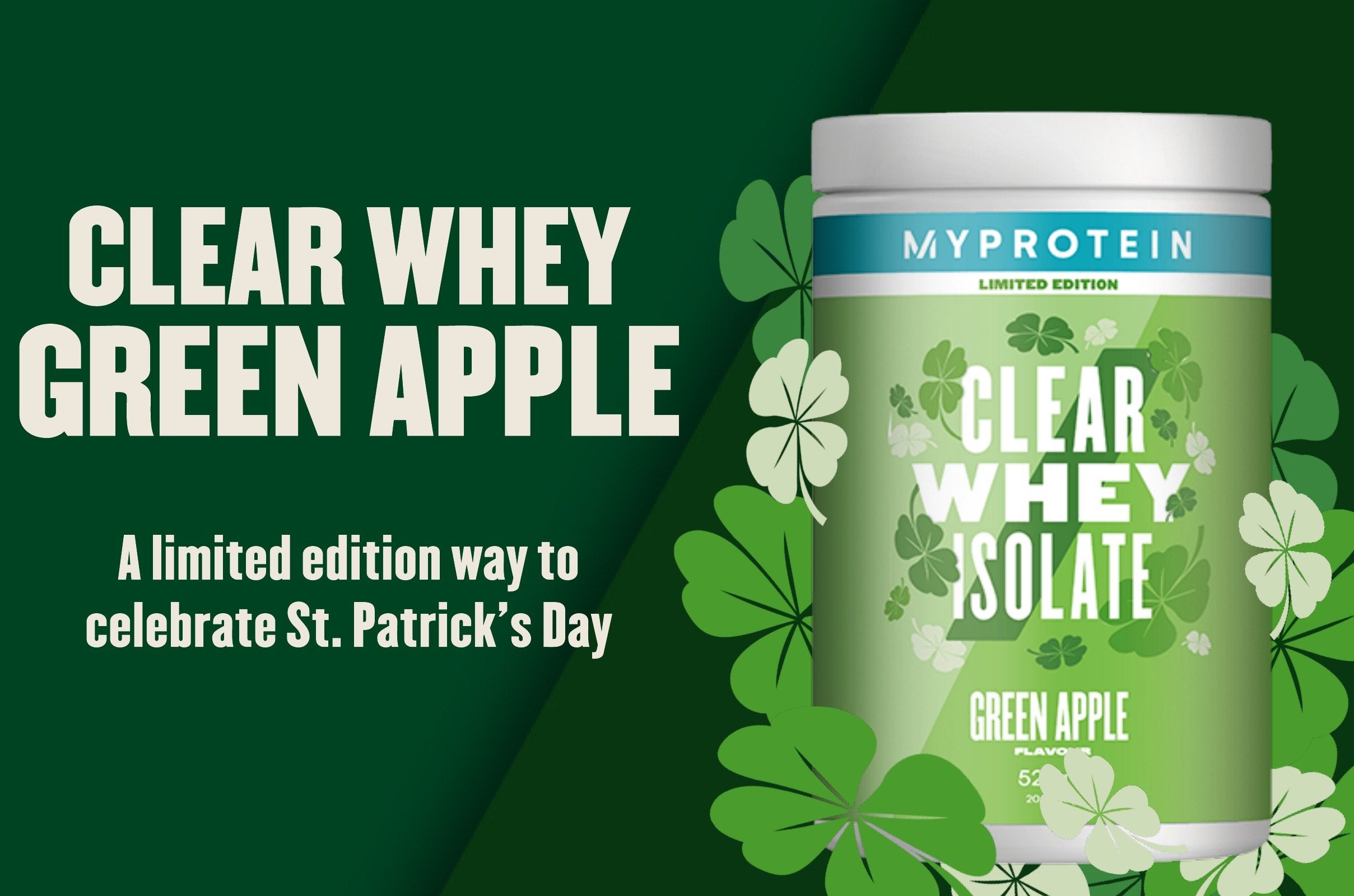 Celebrate St. Patrick's Day With An All New Flavor Of Clear Whey Isolate