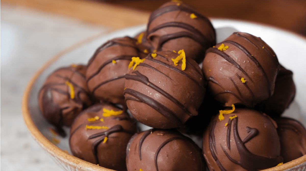 Chocolate Orange Energy Balls | High-Protein Pre-Workout Snack