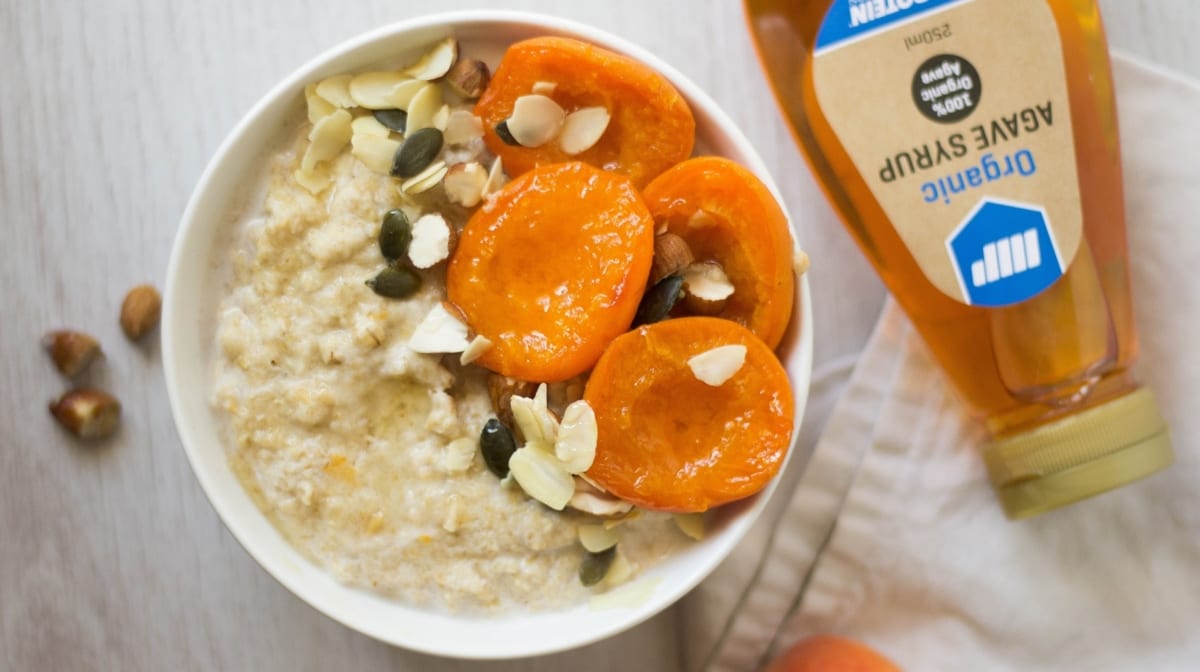 Recette de Porridge aux abricots rotis adapté aux sportifs