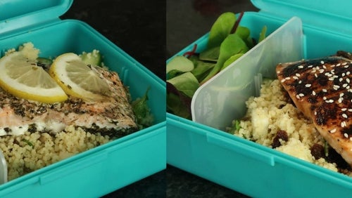 2 recettes faciles de saumon et couscous | Saumon soja & Saumon citron