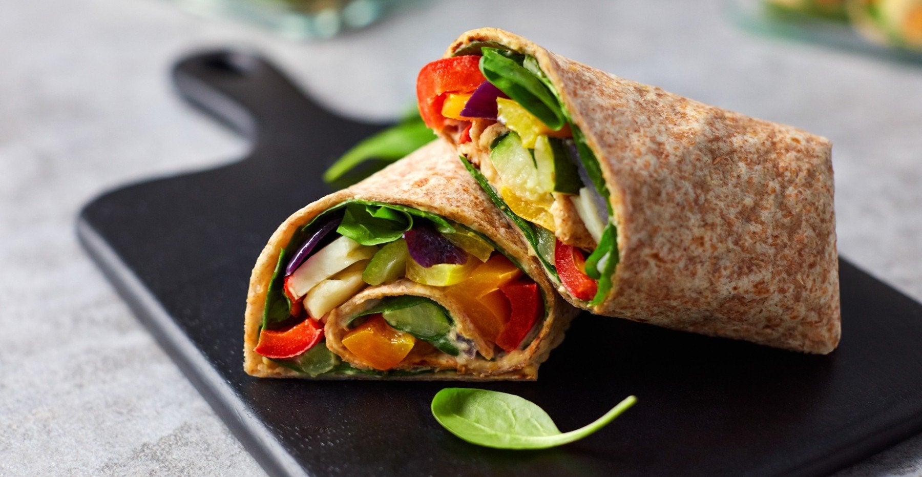 Wraps à l'halloumi grillé - Repas équilibré