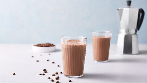 Smoothie protéiné café-chocolat