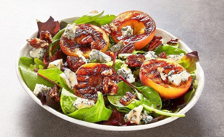 salade peches grillées