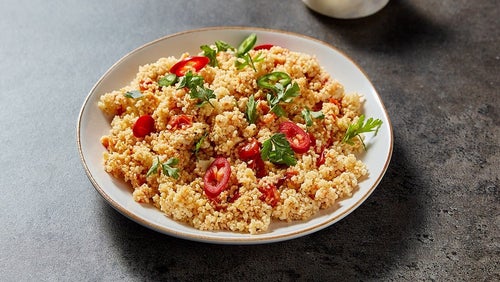 Couscous à la feta cuit au four