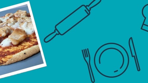 Pizza protéinée et faible en graisse