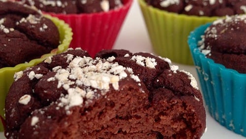 Schokoladen-Protein-Mini-Muffins