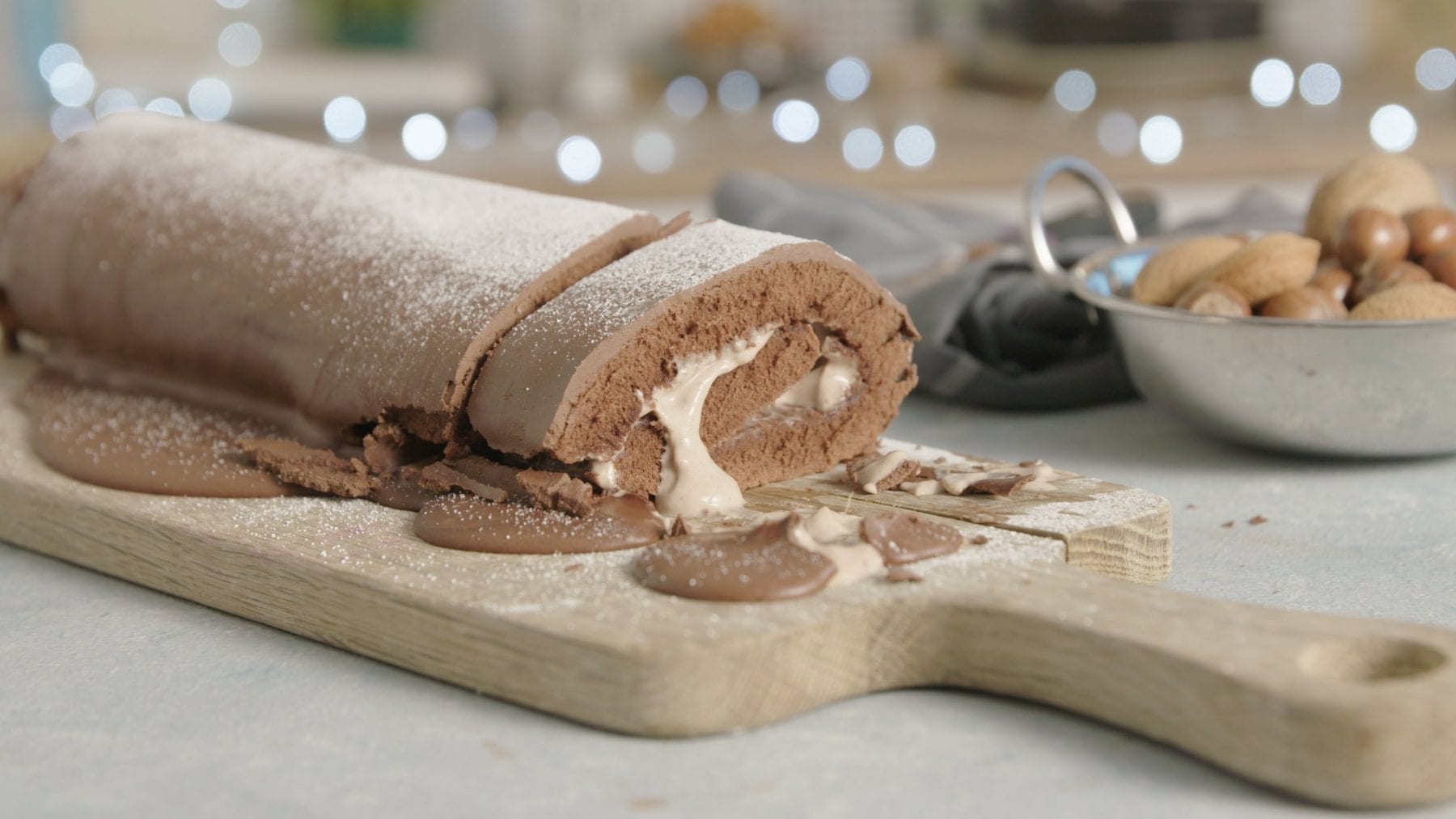 Proteinreicher Schokoladen Julklotz