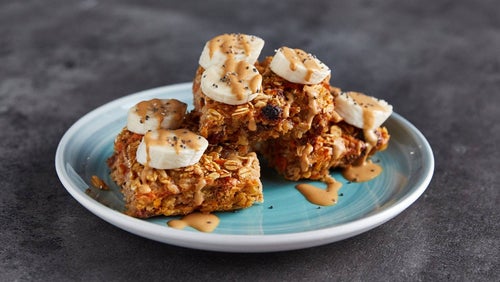 Karottenkuchen Baked Oat Squares | Frühstücksrezept