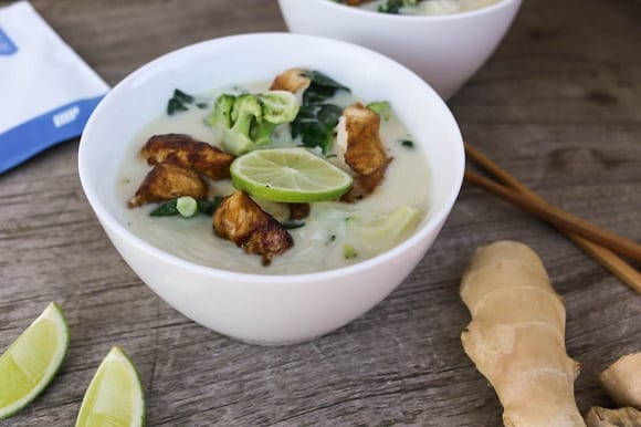 thailaendische kokossuppe