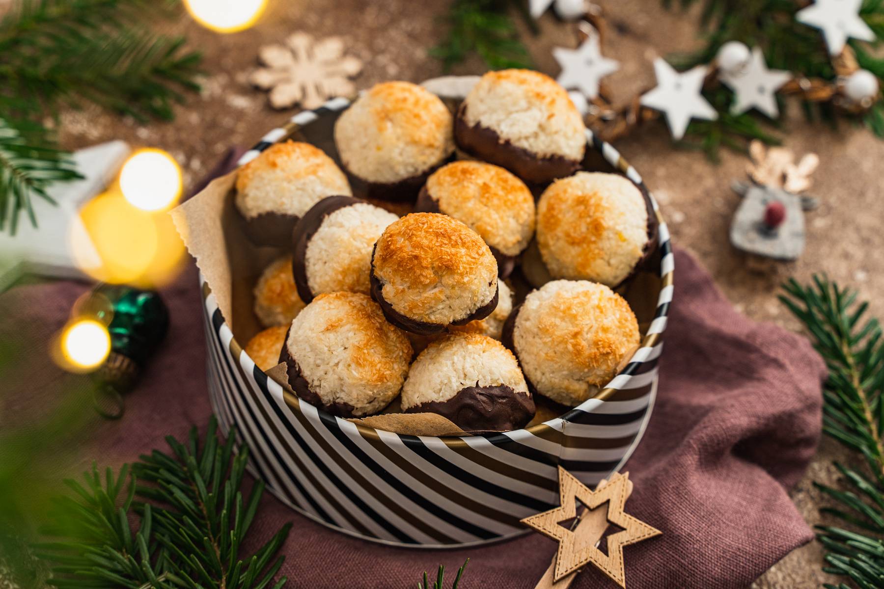 Low Carb Kokosmakronen | Weihnachtsrezept