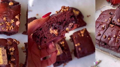 Karamellige Schokoladen Protein Brownies