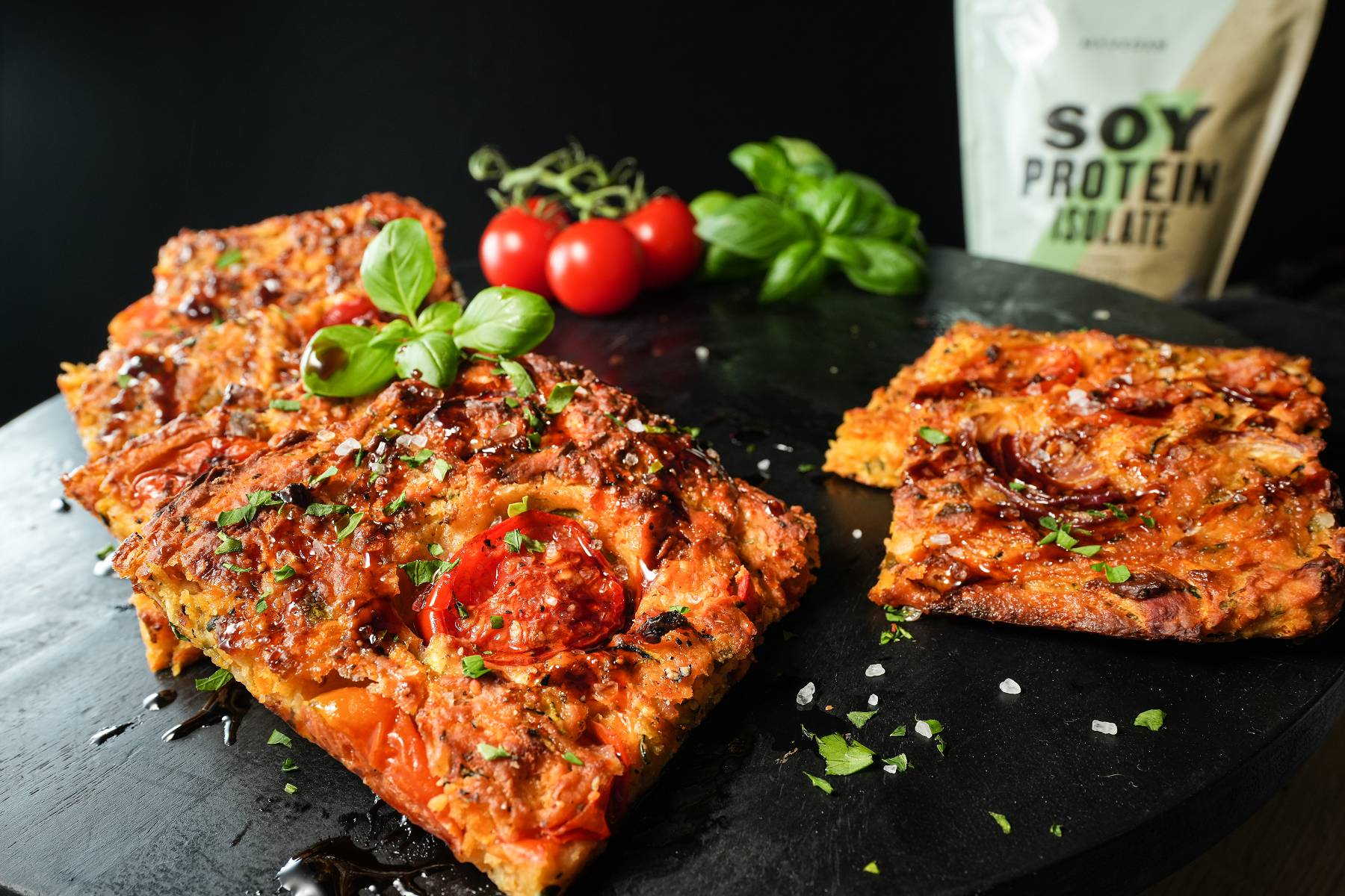 Protein Focaccia | Vegane Meal Prep Idee