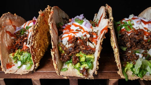 Dorito Tacos mit Tofu-Beef