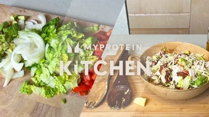 Hähnchen & Bacon Salat | 1.350 kcal Masseaufbau-Rezept