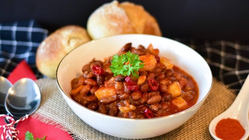 Leckerer Bohneneintopf mit Würstchen | Gesundes Meal Prep Rezept