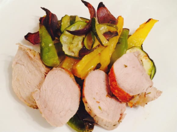 Schweinebraten mit Gemüse