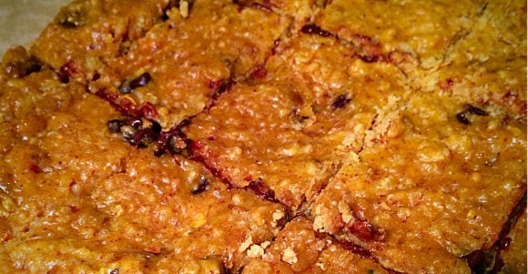 Flapjack-Proteinriegel aus Süßkartoffel und Quinoa