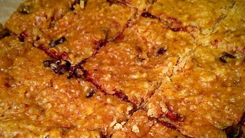 Flapjack-Proteinriegel aus Süßkartoffel und Quinoa