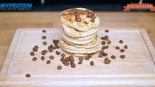 Choc-Chip Bananen Protein Pancakes