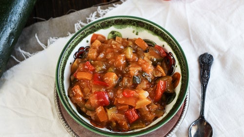 Low Carb Ratatoullie mit Zucchini