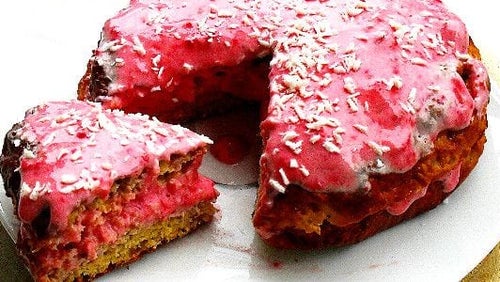 Fruchtiger Protein Kuchen | Protein Dessert