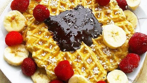 Fluffige Protein Waffeln | Gesundes Frühstück