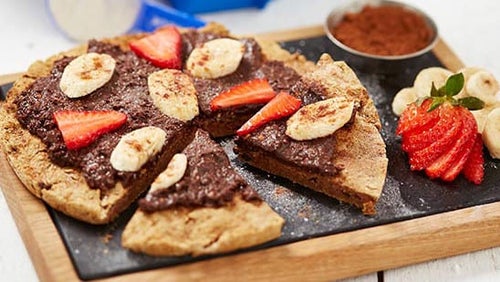 Schokoladen Pizza | Gluten- & laktosefreie Desserts