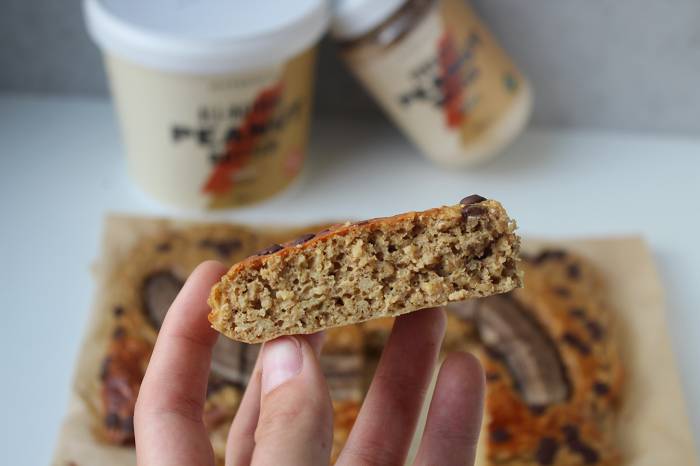 Fettarmer Erdnussbutter Bananenkuchen